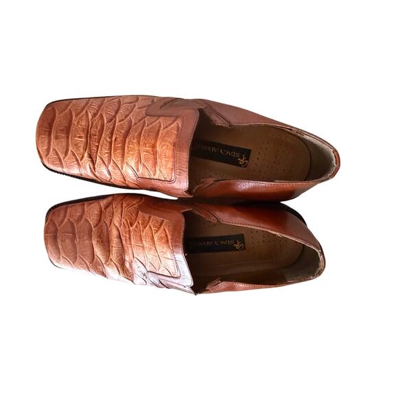 Stacey Adam’s leather snake skin dress shoes men’s sz 10 dressy event - Picture 5 of 13